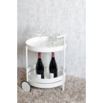Paris Prix Desserte De Cuisine Ronde "Postres" 62cm Blanc