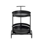 Paris Prix Desserte De Cuisine Ronde "Postres" 62cm Noir