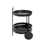 Paris Prix Desserte De Cuisine Ronde "Postres" 62cm Noir