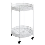 paris prix Desserte de Cuisine Ronde "Ulika" 74cm Blanc
