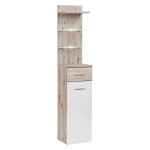 Paris Prix Ensemble Dressing "Gustavo I" 200cm Naturel & Blanc