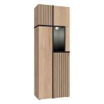 Paris Prix Ensemble Meuble TV Design "Cross" 330cm Naturel