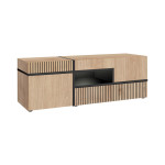 Paris Prix Ensemble Meuble TV Design "Cross" 330cm Naturel