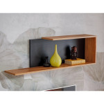 Paris Prix Ensemble Meuble TV Design "Maze II" 200cm Noir & Naturel