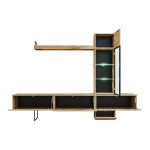 Paris Prix Ensemble Meuble TV Design "Rise" 240cm Chêne