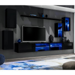 paris prix Ensemble Meuble TV Design "Switch XXV" 280cm Noir