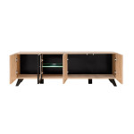 Paris Prix Ensemble Meuble TV "Liam" 320cm Naturel & Noir