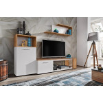 Paris Prix Ensemble Meuble TV "Maze I" 200cm Blanc & Naturel