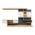 Paris Prix Ensemble Meuble TV "Palermo" 300cm Naturel & Anthracite