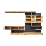 Paris Prix Ensemble Meuble TV "Palermo" 300cm Naturel & Anthracite