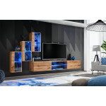 Paris Prix Ensemble Meuble TV "Switch XXII" 210cm Naturel