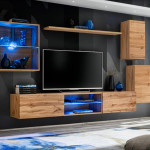 paris prix Ensemble Meuble TV "Switch XXIII" 250cm Naturel
