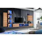 Paris Prix Ensemble Meuble TV "Switch XXVI" 320cm Naturel
