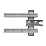 Paris Prix Ensemble Meuble TV "Tokyo" 250cm Gris & Chêne