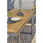 Paris Prix Ensemble Repas De Jardin 7 Places "Yonaha" 187cm Gris Anthracite