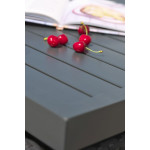 Paris Prix Ensemble Repas De Jardin 8 Places "Encastrable" 210cm Noir