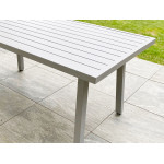 Paris Prix Ensemble Repas De Jardin 9 Places "Antalya" 213cm Gris