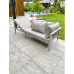 Paris Prix Ensemble Repas De Jardin 9 Places "Antalya" 213cm Gris