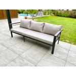 Paris Prix Ensemble Repas De Jardin 9 Places "Antalya" 213cm Gris Anthracite