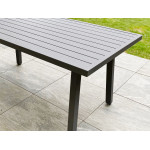 Paris Prix Ensemble Repas De Jardin 9 Places "Antalya" 213cm Gris Anthracite