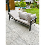 Paris Prix Ensemble Repas De Jardin 9 Places "Antalya" 213cm Gris Anthracite