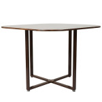 Paris Prix Ensemble Table à Manger & 4 Chaises "Patchwork" 100cm Gris