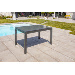 Paris Prix Ensemble Table De Jardin 4 Chaises & 2 Fauteuils "Tolede" 135-270cm Gris Anthracite