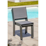 Paris Prix Ensemble Table De Jardin 6 Chaises & 2 Fauteuils "Tolede" 200-300cm Gris Anthracite