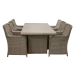 paris prix Ensemble Table de Jardin & 6 Fauteuils "Wembley" 200cm Naturel