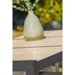 Paris Prix Ensemble Table De Jardin En Céramique & 8 Fauteuils "Venise" 195cm Gris Anthracite