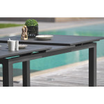 Paris Prix Ensemble Table De Jardin Extensible & 12 Fauteuils "Miami" 240-300cm Gris Anthracite