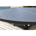 Paris Prix Ensemble Table De Jardin Extensible & 6 Chaises "Pelosa" 145-199cm Gris Anthracite