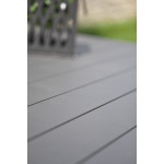 Paris Prix Ensemble Table De Jardin Extensible & 6 Fauteuils "Miami" 180-240cm Gris Anthracite