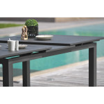 Paris Prix Ensemble Table De Jardin Extensible & 8 Fauteuils "Miami" 180-240cm Gris Anthracite