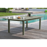 Paris Prix Ensemble Table De Jardin Extensible & 8 Fauteuils "Miami" 180-240cm Kaki