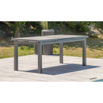 Paris Prix Ensemble Table De Jardin Extensible En Céramique & 6 Fauteuils "Venise" 190-250cm Gris Anthracite