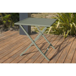 Paris Prix Ensemble Table De Jardin Pliante & 2 Chaises "Marius" 70cm Kaki