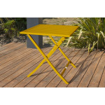 Paris Prix Ensemble Table De Jardin Pliante & 2 Chaises "Marius" 70cm Moutarde