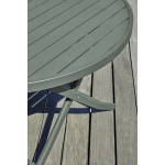 Paris Prix Ensemble Table De Jardin Pliante & 4 Chaises "Marius" 110cm Kaki