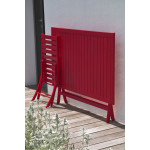 Paris Prix Ensemble Table De Jardin Pliante & 4 Chaises "Marius" 140cm Rouge Carmin