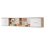 paris prix Étagère 2 Niveaux & 2 Portes "Dino" 204cm Chêne & Blanc