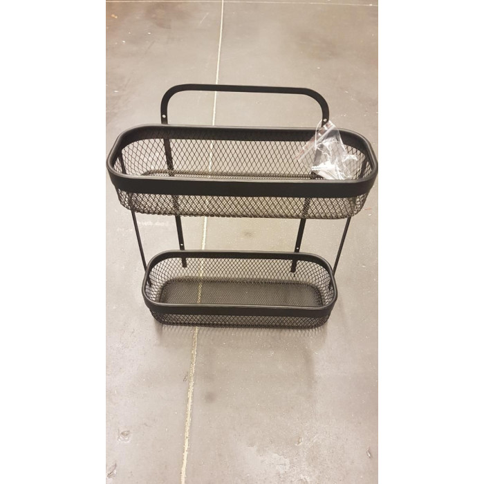 Paris Prix Étagère 2 Niveaux Design "Mayaj" 35cm Noir