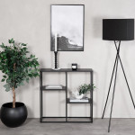 Paris Prix Étagère 3 Niveaux En Métal "Staal" 81cm Noir