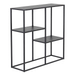 paris prix Étagère 3 Niveaux en Métal "Staal" 81cm Noir