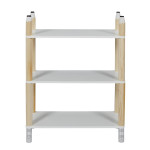 Paris Prix Étagère 3 Niveaux Enfant "Crayon" 77cm Blanc & Beige