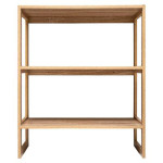 Paris Prix Étagère 4 Cases Empilable "Mix N Modul" 84cm Naturel