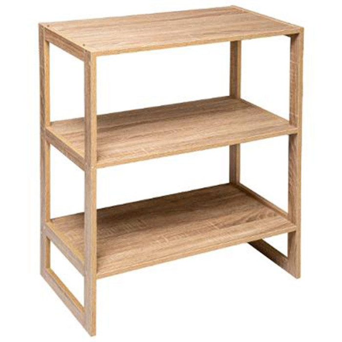 Paris Prix Étagère 4 Cases Empilable "Mix N Modul" 84cm Naturel