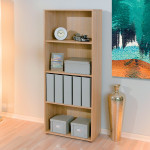 Paris Prix Étagère 4 Niveaux "Delnice" 145cm Chêne Sonoma