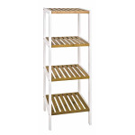 paris prix Étagère 4 Niveaux en Bambou "Stacy" 112cm Naturel