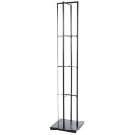 paris prix Etagère 4 Niveaux en Métal "Coussins" 211cm Noir